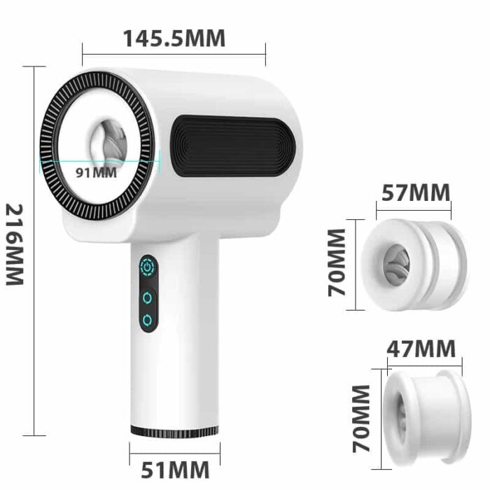 Lovesvibe Automatic Male Masturbator with 7 Vibrations & 5 Thrusting Sucking Rotation Handheld Sex Toy for Men