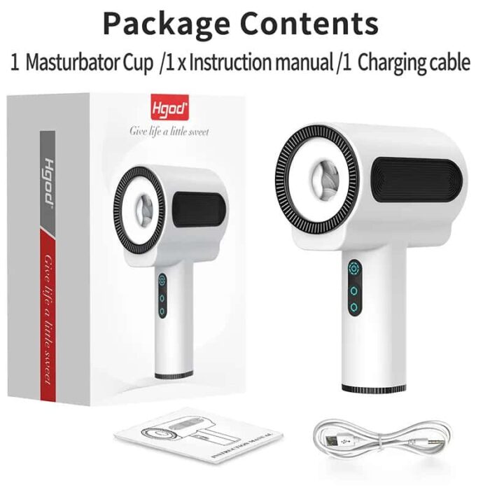 Lovesvibe Automatic Male Masturbator with 7 Vibrations & 5 Thrusting Sucking Rotation Handheld Sex Toy for Men