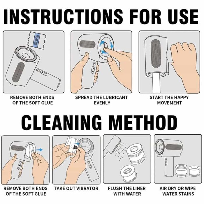 Lovesvibe Automatic Male Masturbator with 7 Vibrations & 5 Thrusting Sucking Rotation Handheld Sex Toy for Men