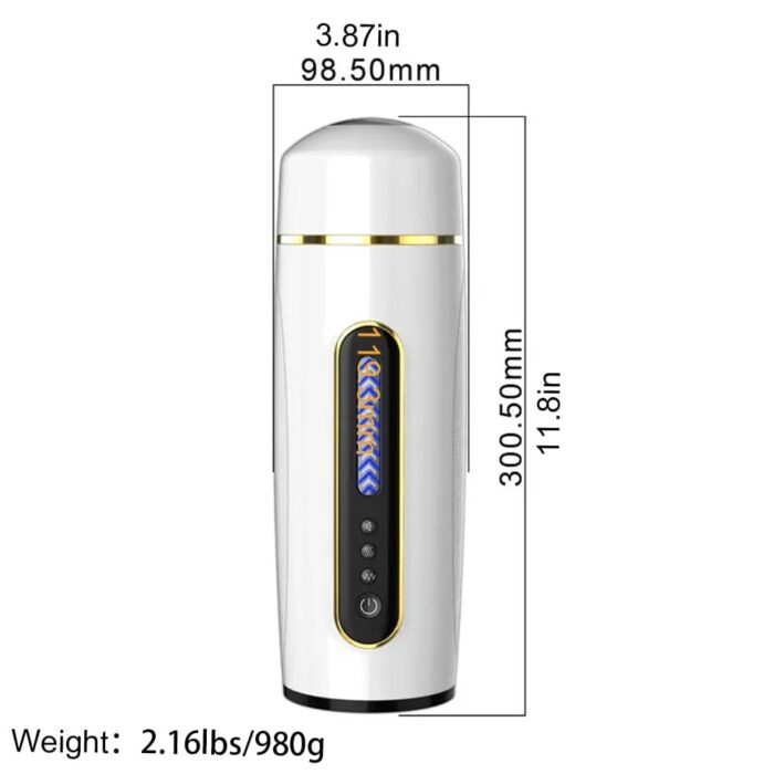Lovesvibe Automatic Masturbator Penis Pump with 7 Vibration Sucking Hands Free Sex Machines with Suction Base