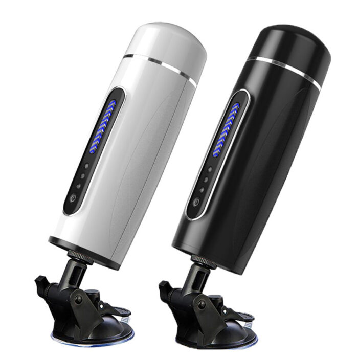 Lovesvibe Automatic Masturbator Penis Pump with 7 Vibration Sucking Hands Free Sex Machines with Suction Base