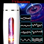 Lovesvibe Automatic Masturbator Penis Pump with 7 Vibration Sucking Hands Free Sex Machines with Suction Base