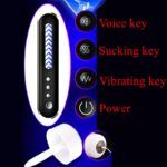 Lovesvibe Automatic Masturbator Penis Pump with 7 Vibration Sucking Hands Free Sex Machines with Suction Base