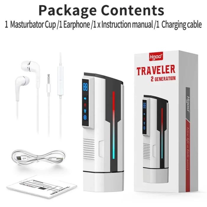 Lovesvibe Automatic Masturbator with 5 Thrusting Vibration Sucking Modes Voice Heating Sex Toys for Men