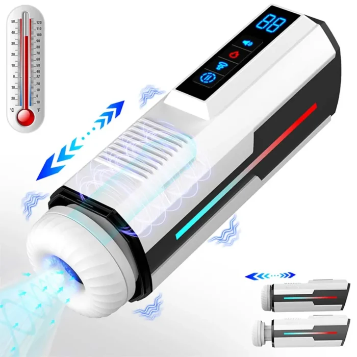 Lovesvibe Automatic Masturbator with 5 Thrusting Vibration Sucking Modes Voice Heating Sex Toys for Men