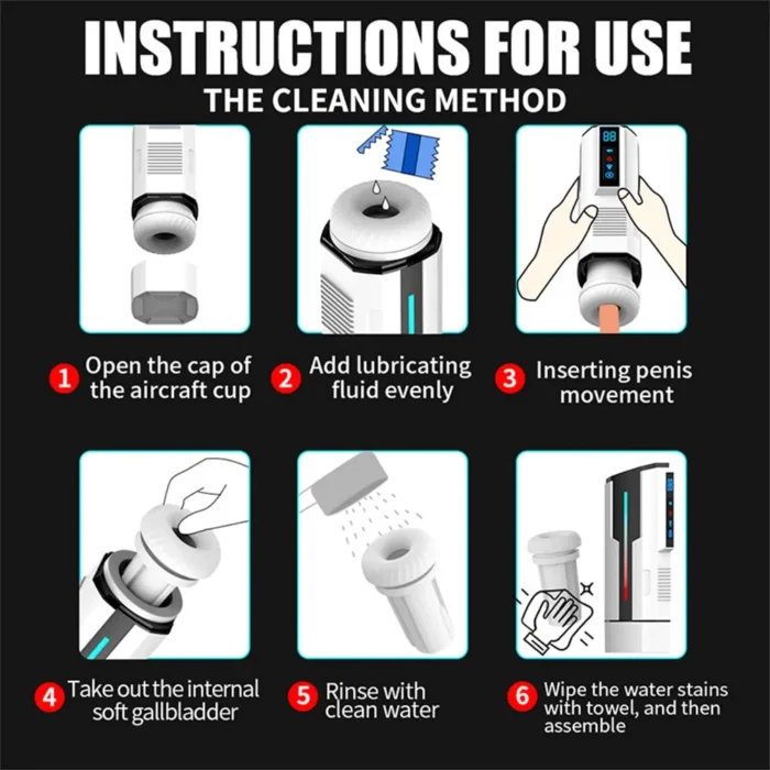 Lovesvibe Automatic Masturbator with 5 Thrusting Vibration Sucking Modes Voice Heating Sex Toys for Men