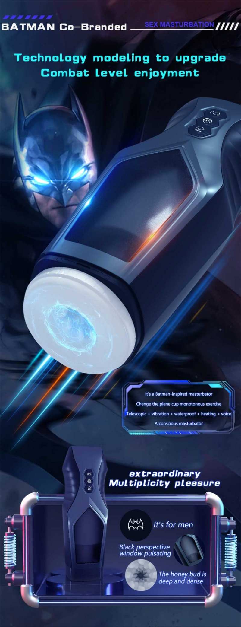 Lovesvibe Automatic Rotating Male Masturbator with 10 Vibration & 5 Rotation Modes for Penis Stimulation