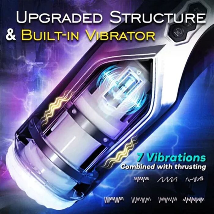 Lovesvibe Automatic Rotating Male Masturbator with 10 Vibration & 5 Rotation Modes for Penis Stimulation