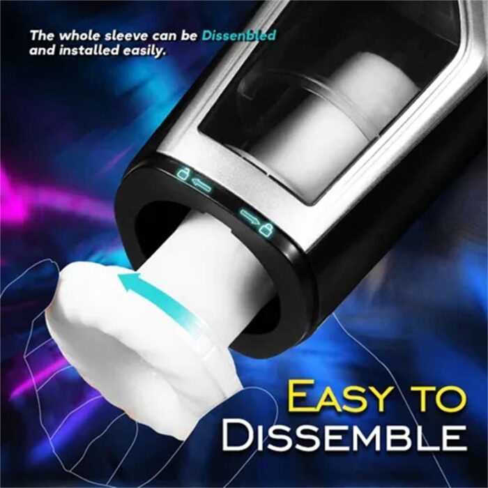 Lovesvibe Automatic Rotating Male Masturbator with 10 Vibration & 5 Rotation Modes for Penis Stimulation
