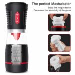 Lovesvibe Automatic Tongue Licking Male Masturbator with 4 Sucking & 7 Tongue Licking Voice Blowjob Stroker