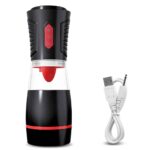 Lovesvibe Automatic Tongue Licking Male Masturbator with 4 Sucking & 7 Tongue Licking Voice Blowjob Stroker
