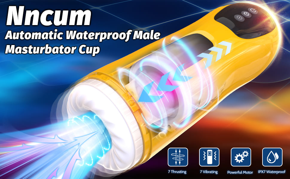 Lovesvibe Fully 3 in 1 Automatic Male Masturbator with 7 Sucking Roating Licking Modes Blowjob Sex Toy for Men 10