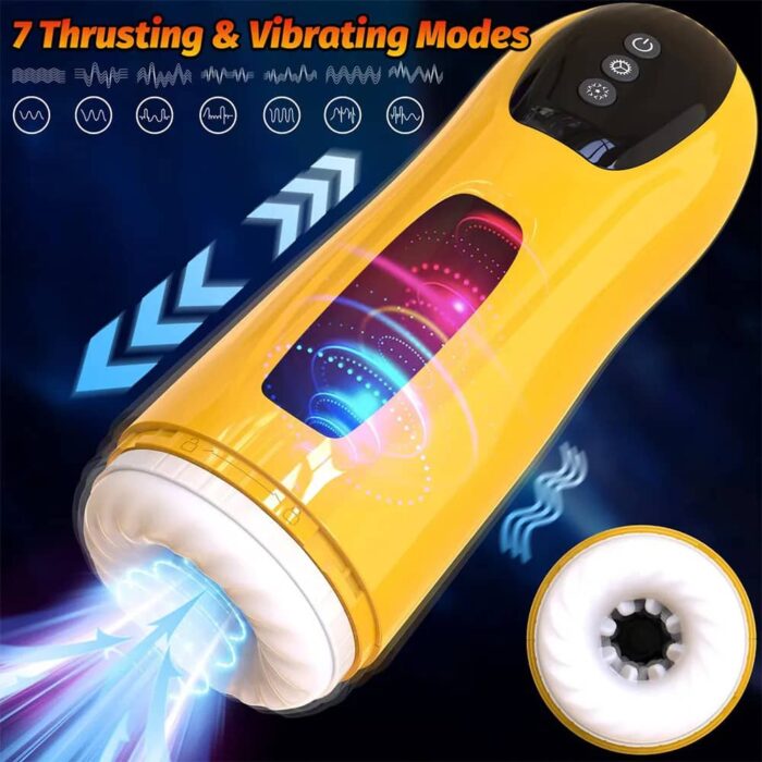 Lovesvibe Fully 3 in 1 Automatic Male Masturbator with 7 Sucking Roating Licking Modes Blowjob Sex Toy for Men 2
