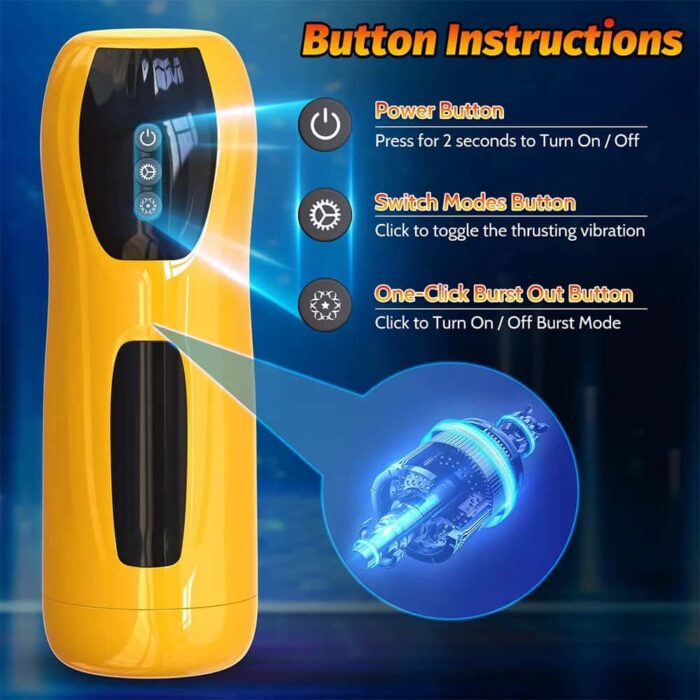 Lovesvibe Fully 3 in 1 Automatic Male Masturbator with 7 Sucking Roating Licking Modes Blowjob Sex Toy for Men 6