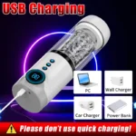 Lovesvibe Fully Automatic Male Masturbator Penis Pump with 9 Frequency Telescopic Rotating LCD Adult Toys