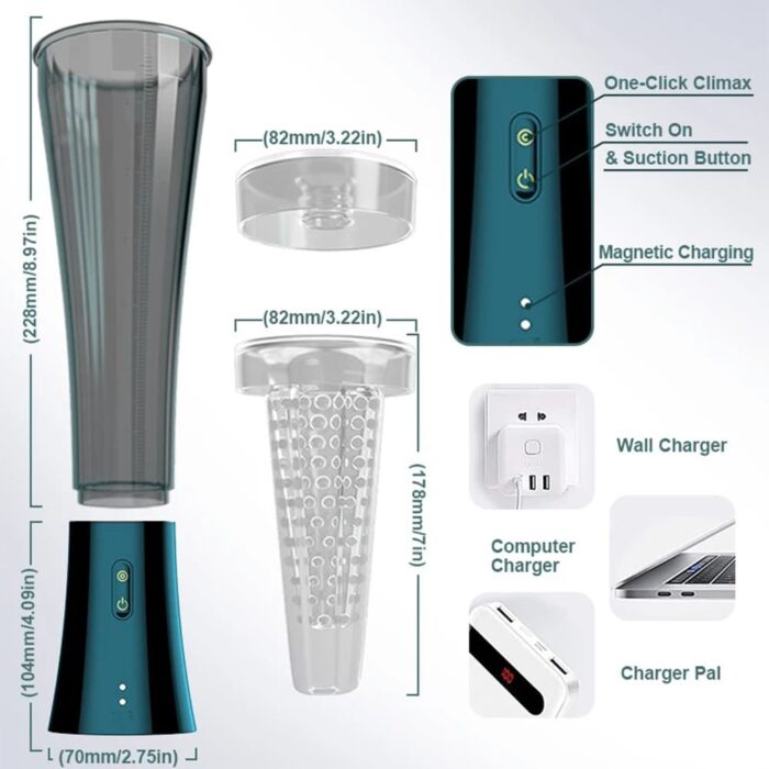 Lovesvibe Fully Automatic Masturbator Male Penis Trainer Sucking Clamp Penis Pump