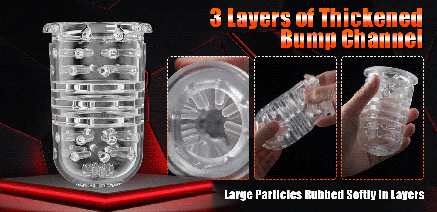 Lovesvibe Intelligent 360°Rotating Male Masturbator 1.38In Extra Long Reach Thrusting Penis Pump
