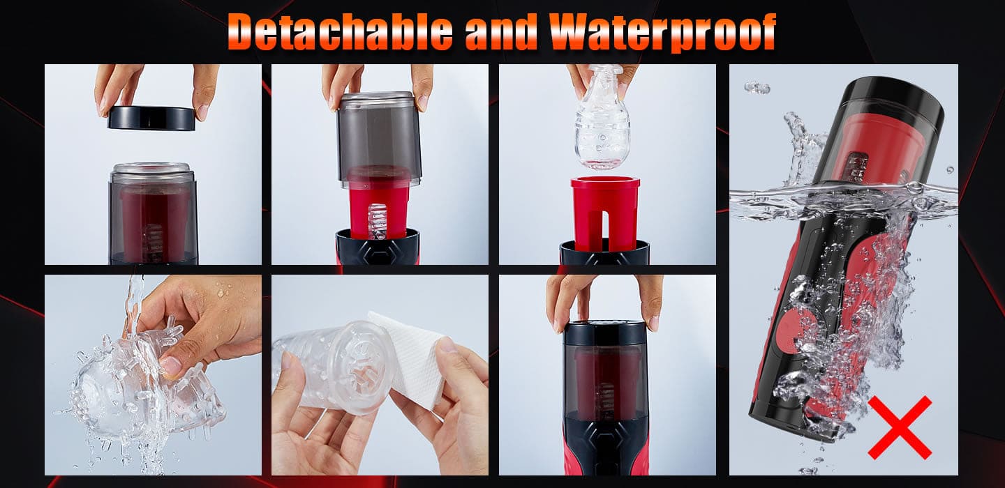 Lovesvibe Intelligent 360°Rotating Male Masturbator 1.38In Extra Long Reach Thrusting Penis Pump