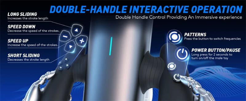 Lovesvibe Long Piston Telescopic Automatic Male Masturbator with 10 Powerful Vibration Thrusting Sex Machine