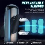 Lovesvibe Long Piston Telescopic Automatic Male Masturbator with 10 Powerful Vibration Thrusting Sex Machine