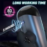 Lovesvibe Long Piston Telescopic Automatic Male Masturbator with 10 Powerful Vibration Thrusting Sex Machine