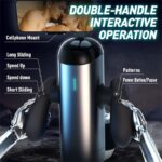 Lovesvibe Long Piston Telescopic Automatic Male Masturbator with 10 Powerful Vibration Thrusting Sex Machine