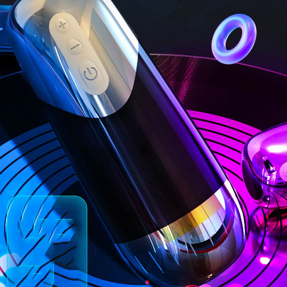 Lovesvibe Male Masturbator Mens Sex Toys with 7-Frequency Vibration 3 Level Intensity Pocket Pussy Sex Machine
