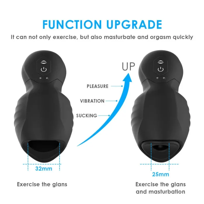 Lovesvibe Male Masturbator Penis Trainer With 7 Vibration 3 Sucking Modes Sex Toys for Men