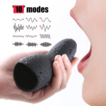 Lovesvibe Silicone Glans Automatic Masturbator, 10 Vibration Modes Penis Sleeves Sex Toys for Men