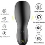 Lovesvibe Silicone Glans Automatic Masturbator, 10 Vibration Modes Penis Sleeves Sex Toys for Men