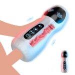 Lovesvibe Smart Vibration Sucking Male Masturbator with Voice Heating Function Electric Penis Pump
