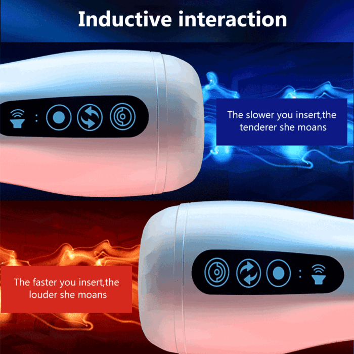 Lovesvibe Smart Vibration Sucking Male Masturbator with Voice Heating Function Electric Penis Pump