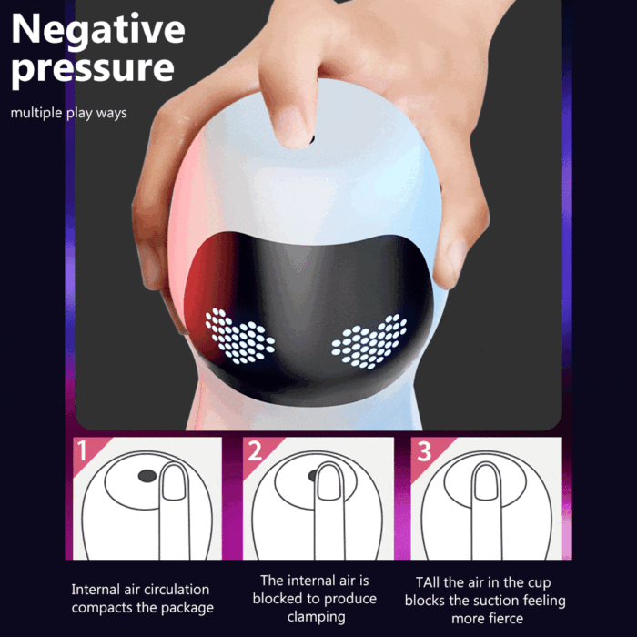 Lovesvibe Smart Vibration Sucking Male Masturbator with Voice Heating Function Electric Penis Pump