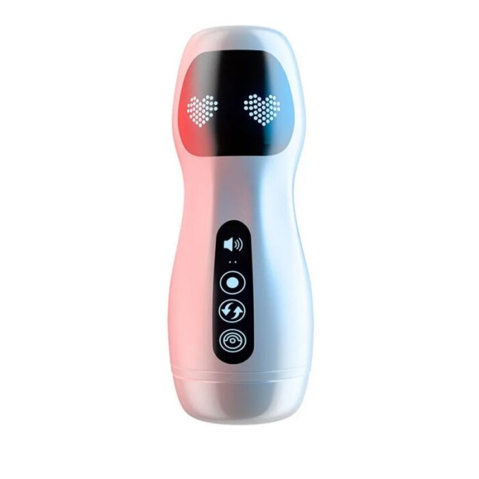 Lovesvibe Smart Vibration Sucking Male Masturbator with Voice Heating Function Electric Penis Pump