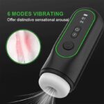 Lovesvibe Thrusting Automatic MaleMasturbator with 6 Vibrating 4 Sucking Heating LCD Display Sex Toys for Men