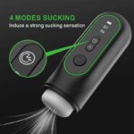 Lovesvibe Thrusting Automatic MaleMasturbator with 6 Vibrating 4 Sucking Heating LCD Display Sex Toys for Men