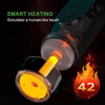 Lovesvibe Thrusting Automatic MaleMasturbator with 6 Vibrating 4 Sucking Heating LCD Display Sex Toys for Men