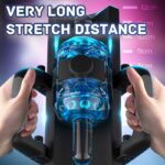 Lovesvibe Thrusting Cannon King 12cm Telescopic Super-long Automatic Masturbator With Handle