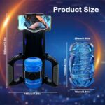 Lovesvibe Thrusting Cannon King 12cm Telescopic Super-long Automatic Masturbator With Handle
