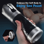 Luoge LG382 Automatic Masturbators 10 Vibrating 5 Sucking Smart Tongue Sucking Masturbation Cup
