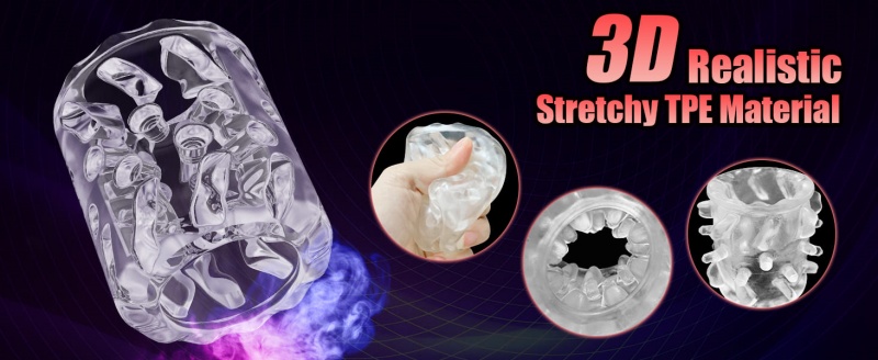 Magic Cube Fully Automatic Male Masturbator with 7 Rotation Modes Concealed Design Dual Open-Ended Sex Machine