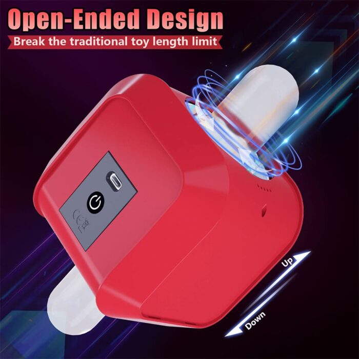 Magic Cube Fully Automatic Male Masturbator with 7 Rotation Modes Concealed Design Dual Open-Ended Sex Machine