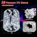 Magic Cube Fully Automatic Male Masturbator with 7 Rotation Modes Concealed Design Dual Open-Ended Sex Machine