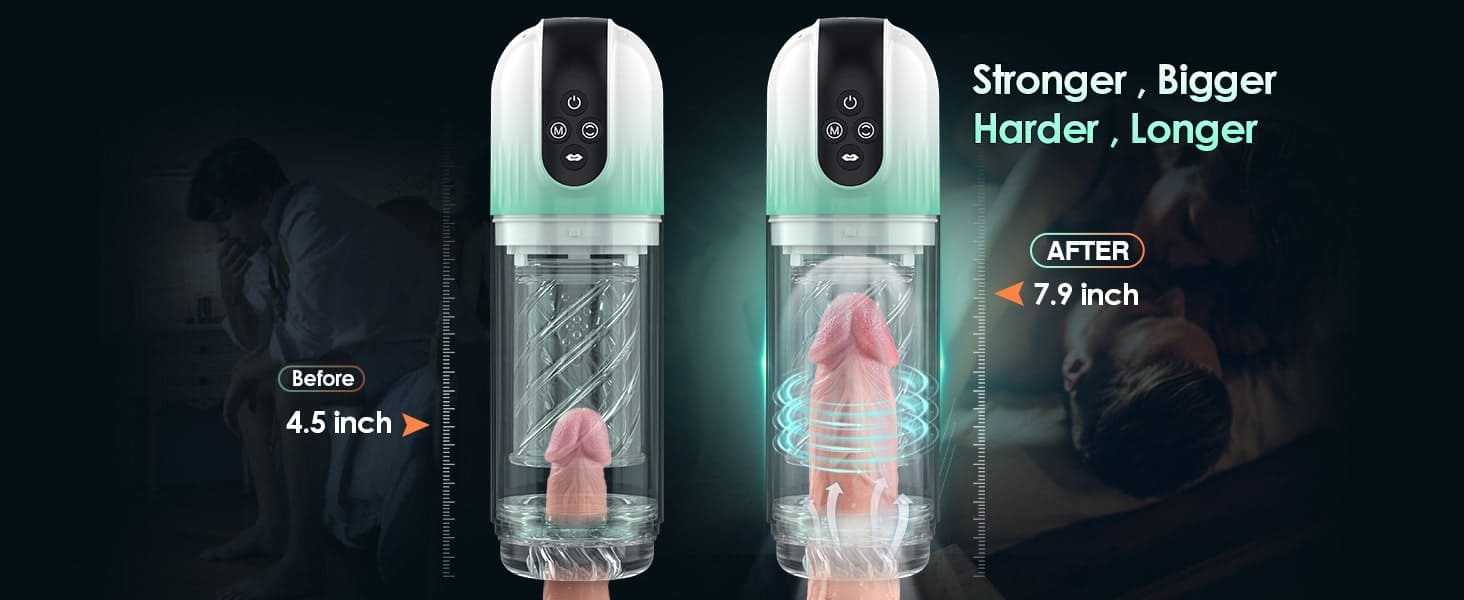 Male rose 2 Automatic Masturbator, 7 Rotating Sucking penniss Vacuum Pump