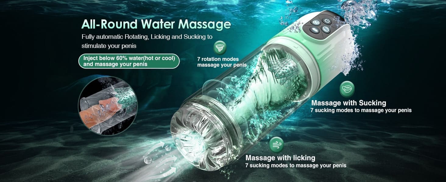 Male rose 2 Automatic Masturbator, 7 Rotating Sucking penniss Vacuum Pump
