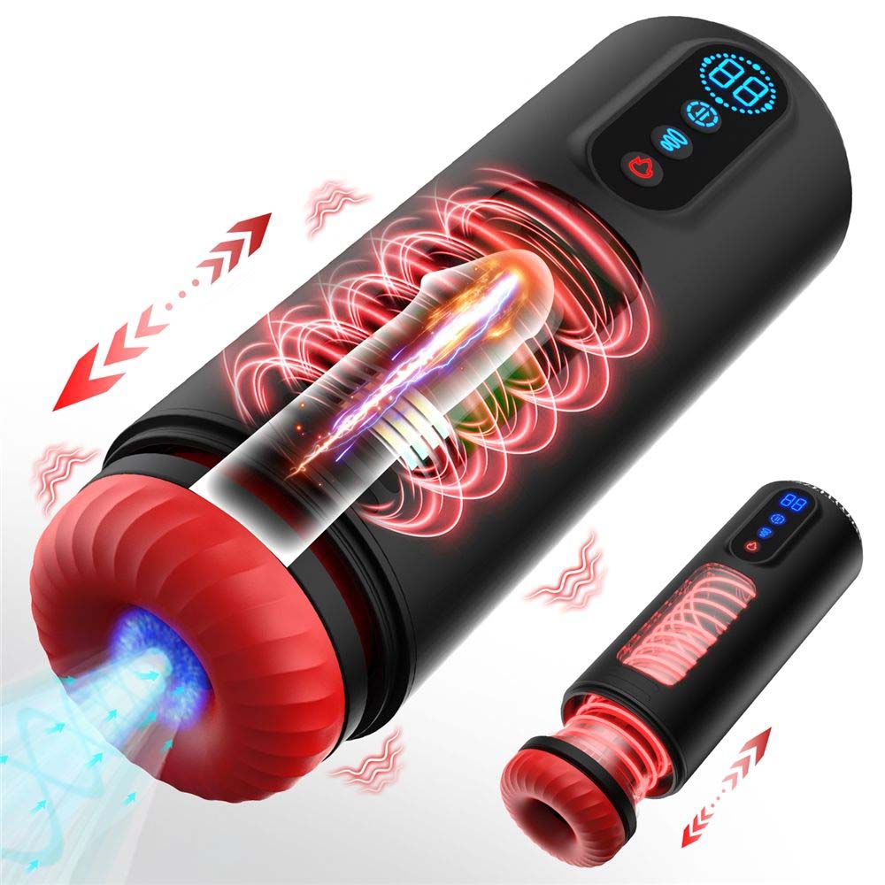 Max Jet Cup Automatic Male Masturbator 9 Vibration Rotation & Thrusting Modes Male Stroker