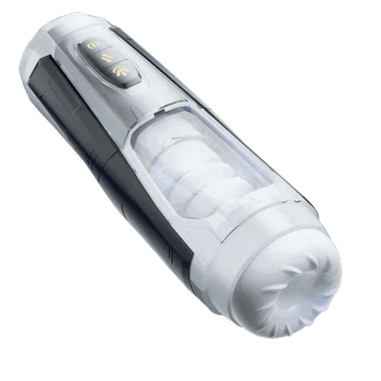 Mech Warrior 7 Thrust & Rotate Male Masturbator 3D Real Texture Sleeve with Voice Sex Toy for Men