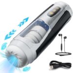 Mech Warrior 7 Thrust & Rotate Male Masturbator 3D Real Texture Sleeve with Voice Sex Toy for Men