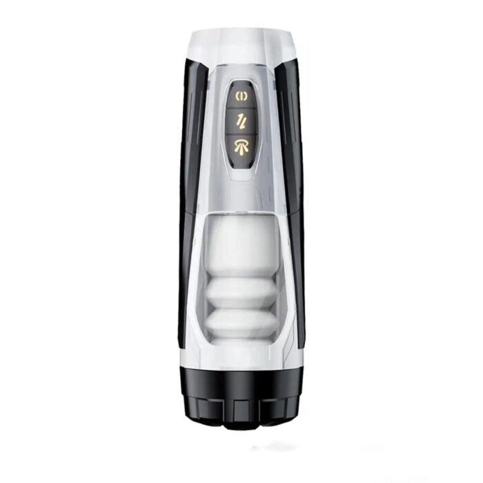 Mech Warrior 7 Thrust & Rotate Male Masturbator 3D Real Texture Sleeve with Voice Sex Toy for Men
