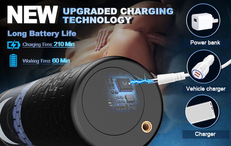 Omysky Automatic Male Masturbator with Voice Interactive - 6 Frequency 3 Speed Male Sex Toy